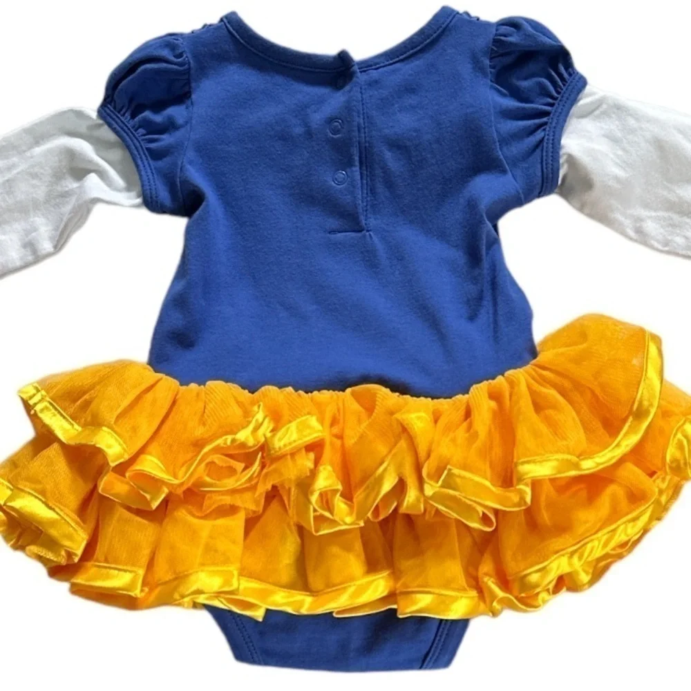 Disney Baby Snow White Onesie w/ Ballerina Mesh & Ribbon Attached Skirt 6 months